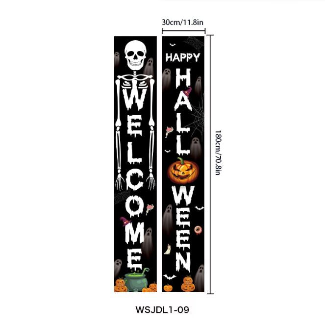 Halloween Terror Atmosphere Oxford Cloth Courtyard Hanging Flag