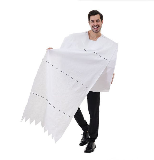 New Halloween couple parody toilet paper performance costume