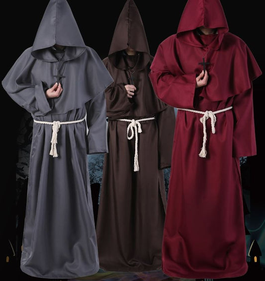 Halloween Medieval Monk Robe Wizard Robe Death Cloak Cloak