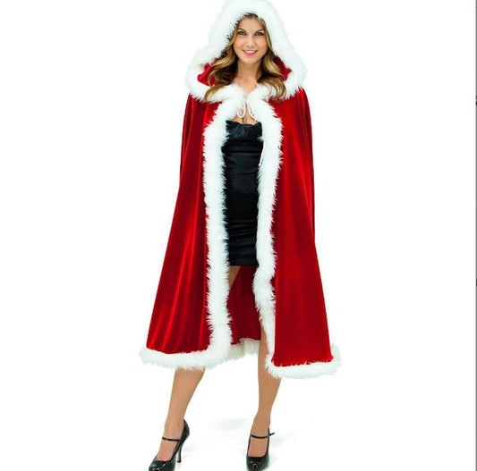 Christmas hooded cloak