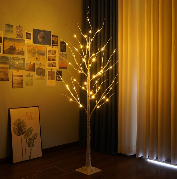 LED Birch Christmas Glowing Tree