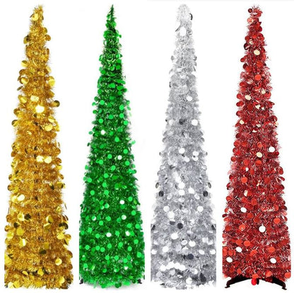 Foldable retractable Christmas tree