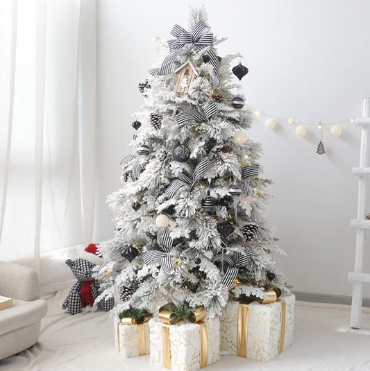 White Snow flocked Christmas tree