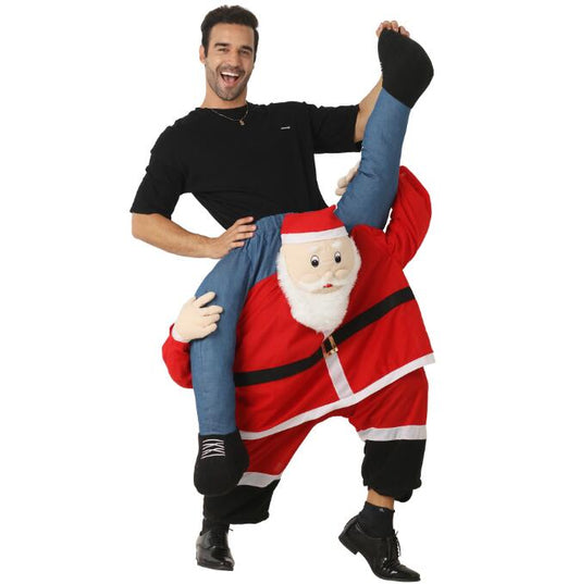 Santa Claus back pants festive atmosphere party funny costume stage costume