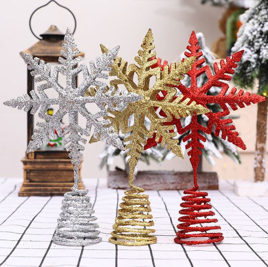 Iron Christmas Tree Top Star Snowflake New Style