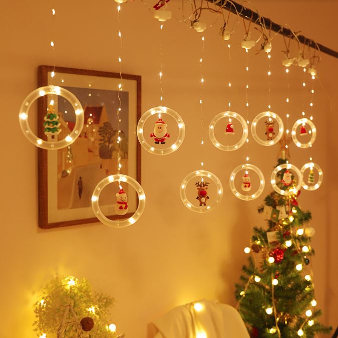 Christmas LED copper wire USB curtain light string