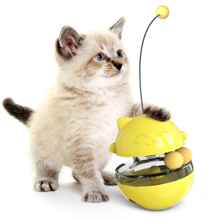 Cat leakage ball teasing cat stick spinning wheel