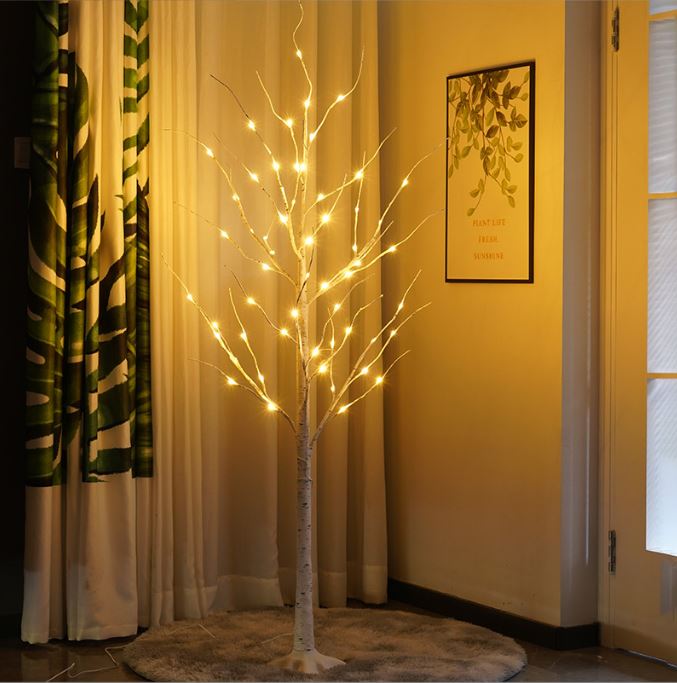 LED Birch Christmas Glowing Tree