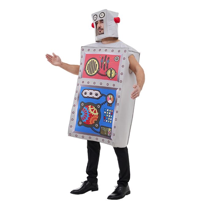 Halloween new adult robot Lego funny and fun sponge suit