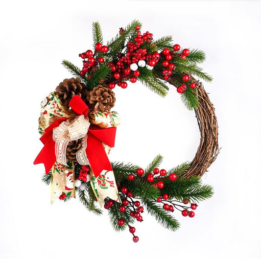 New Red Fruit Hanging Door Christmas Wreath