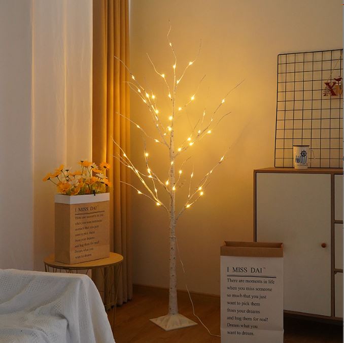 LED Birch Christmas Glowing Tree