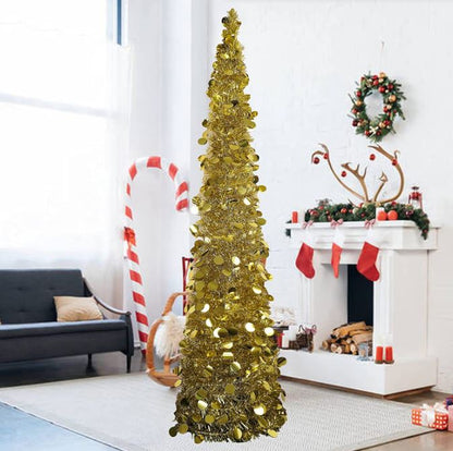 Foldable retractable Christmas tree